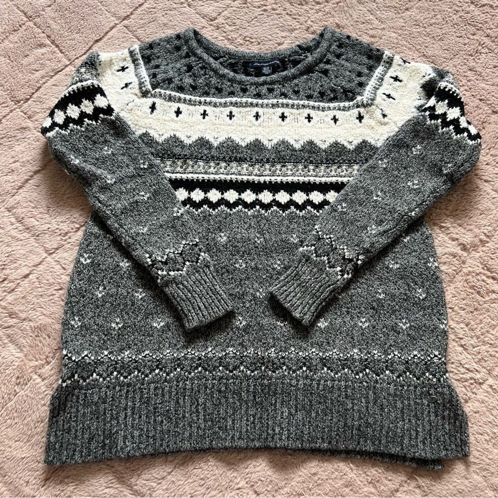 American Eagle Knit Sweater Preppy Coastal Grandma Minimalist‎ Christmas Size XS